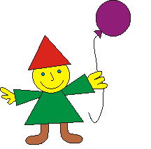 Krasnal z jednym balonikiem